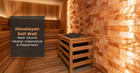 Himalayan Salt Wall Near Sauna Heater