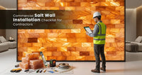 Commercial Himalayan salt wall installation